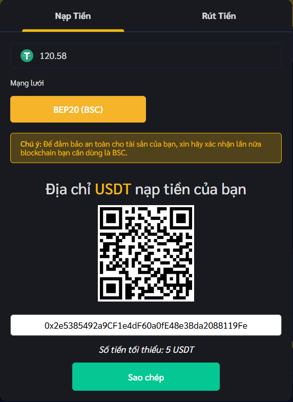 Nạp tiền moniq3