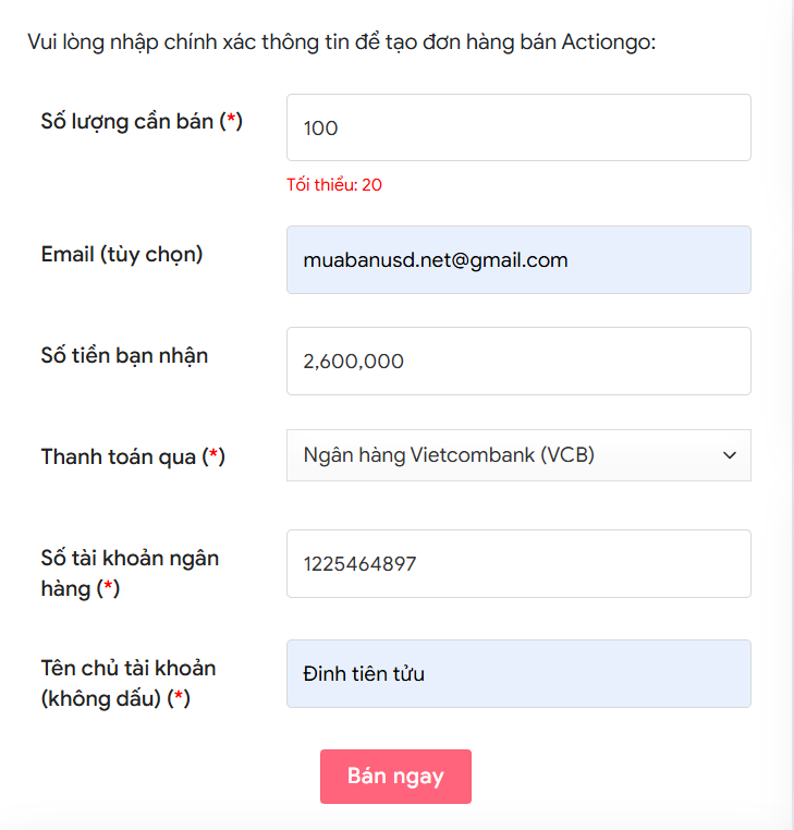 Huong dan rut tien Actiongo